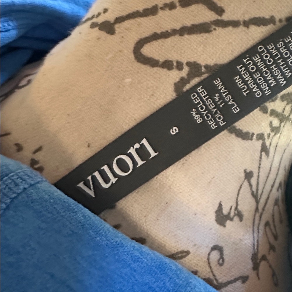Vuori Blue Women's Hoodie Pullover - Picture 3 of 4